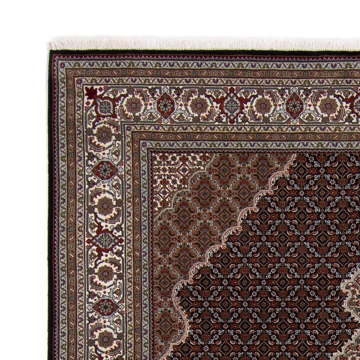 Täbriz Teppich 203x253cm - Orientteppich - dunkelblau