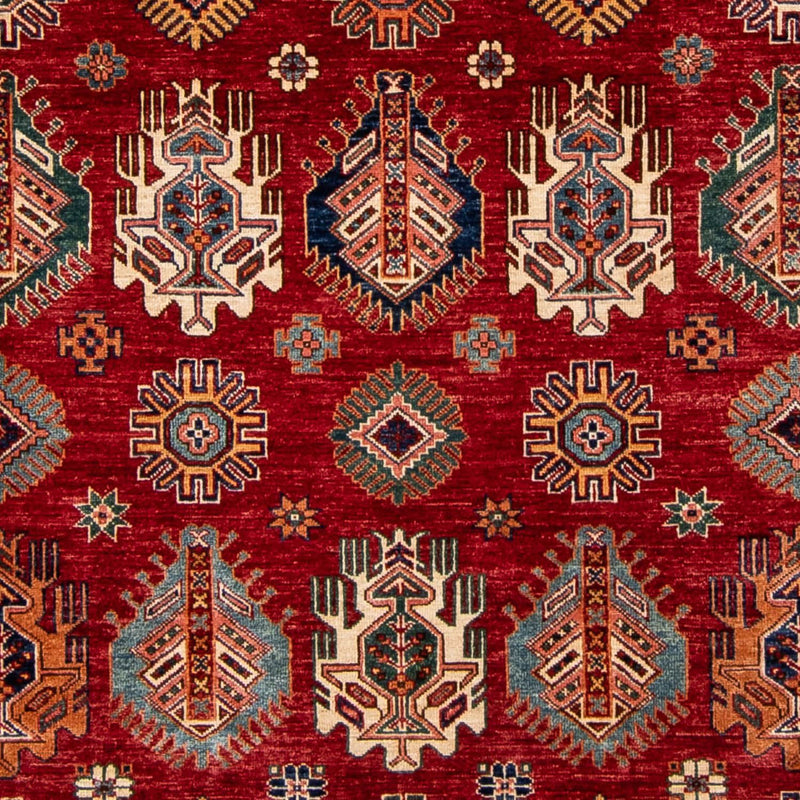 Kazak Teppich 211x289cm - Orientteppich - dunkelrot