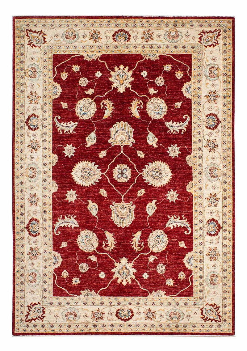 Farahan Teppich 169x237cm - Perserteppich - dunkelrot