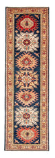 Kazak Teppich 77x252cm - Orientteppich - dunkelblau
