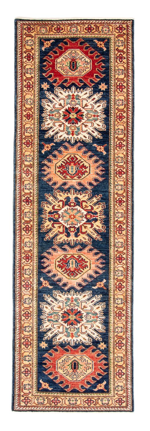 Kazak Teppich 77x252cm - Orientteppich - dunkelblau