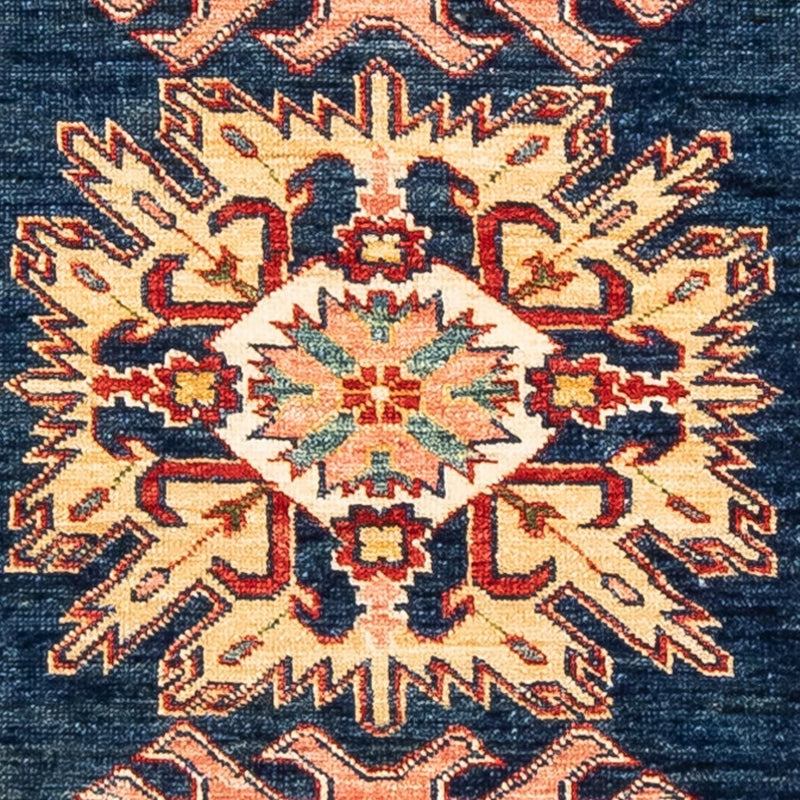 Kazak Teppich 77x252cm - Orientteppich - dunkelblau