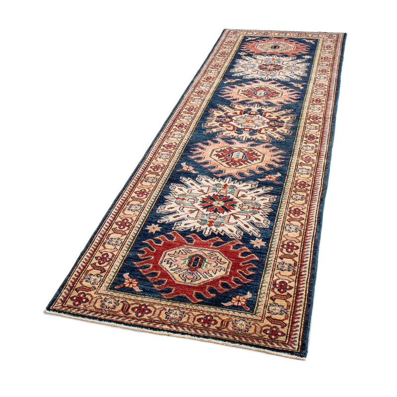 Kazak Teppich 77x252cm - Orientteppich - dunkelblau