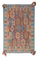 Kelim Modern Teppich 172x252cm - mehrfarbig