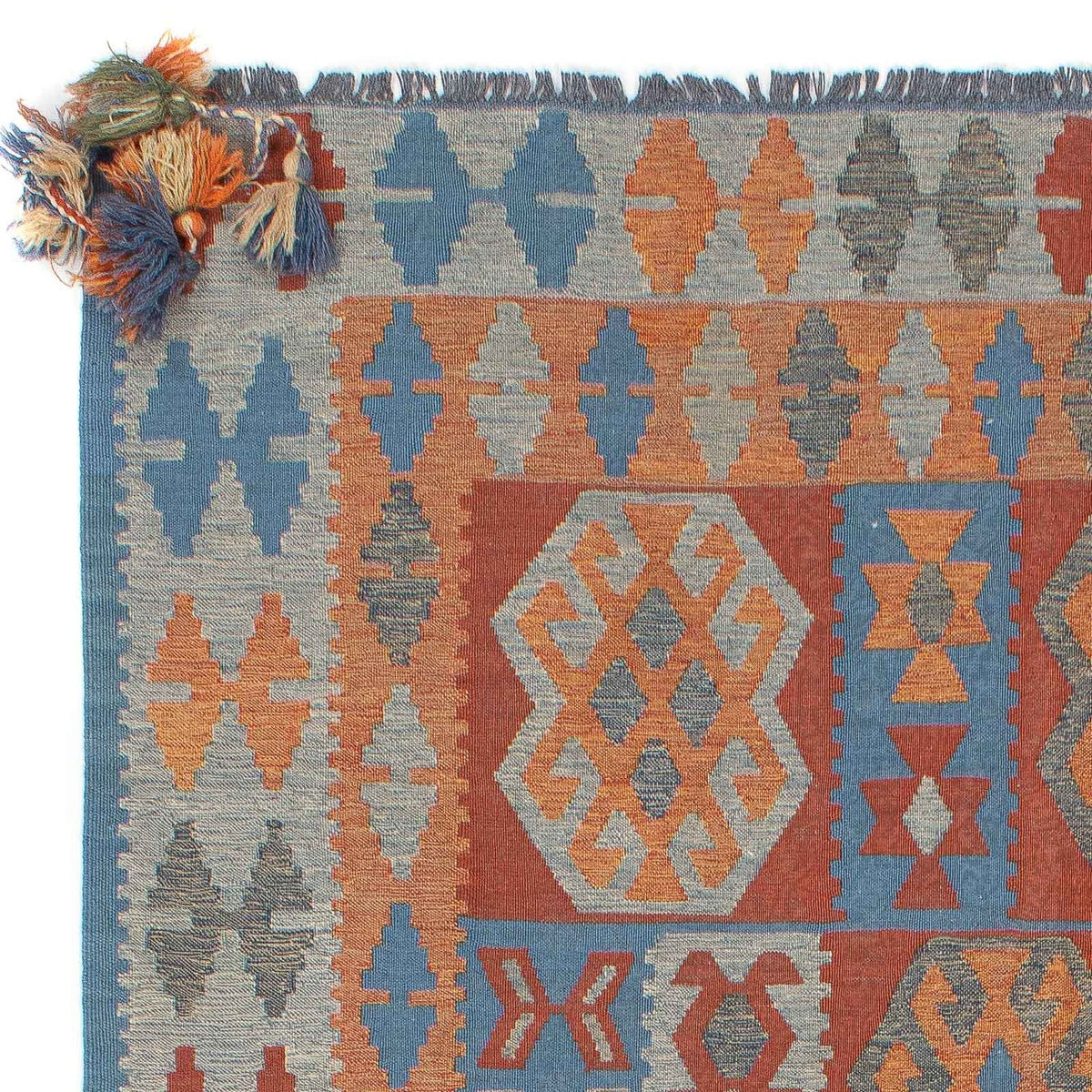 Kelim Modern Teppich 172x252cm - mehrfarbig