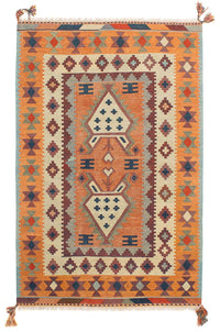 Kelim Fars Teppich 143x212cm - mehrfarbig – product image
