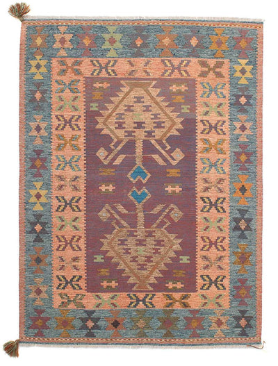Kelim Fars Teppich 151x207cm - mehrfarbig