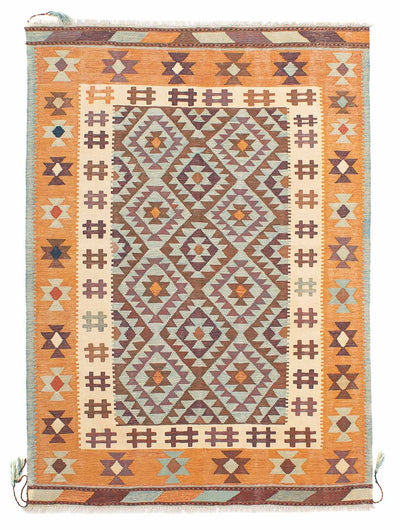 Kelim Fars Teppich 144x197cm - mehrfarbig