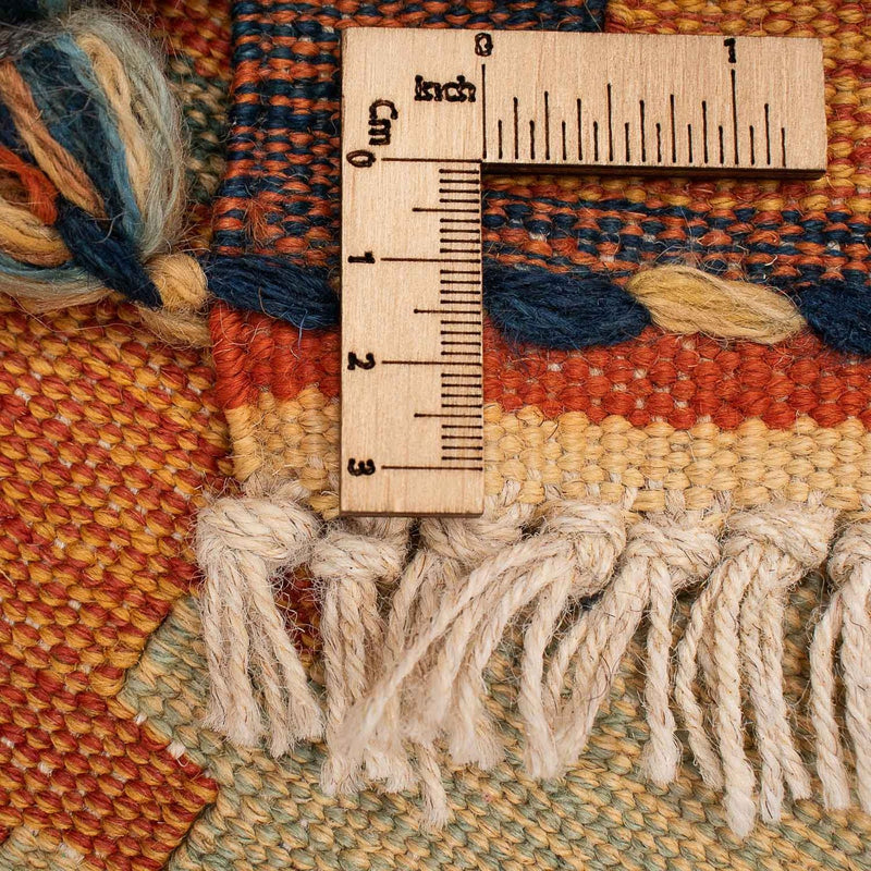 Kelim Fars Teppich 144x200cm - braun
