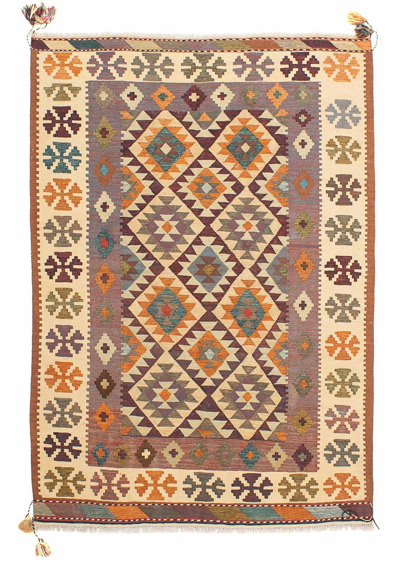 Kelim Fars Teppich 145x210cm - mehrfarbig