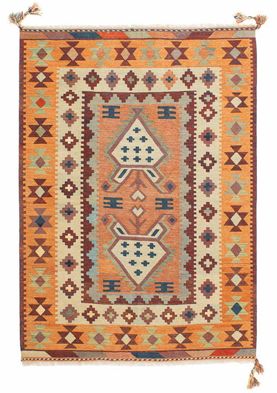 Kelim Fars Teppich 143x208cm - mehrfarbig
