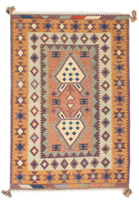 Kelim Modern Teppich 143x208cm - mehrfarbig – product image