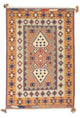 Kelim Modern Teppich 143x208cm - mehrfarbig