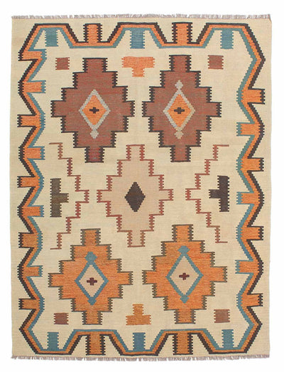 Kelim Fars Teppich 158x205cm - mehrfarbig