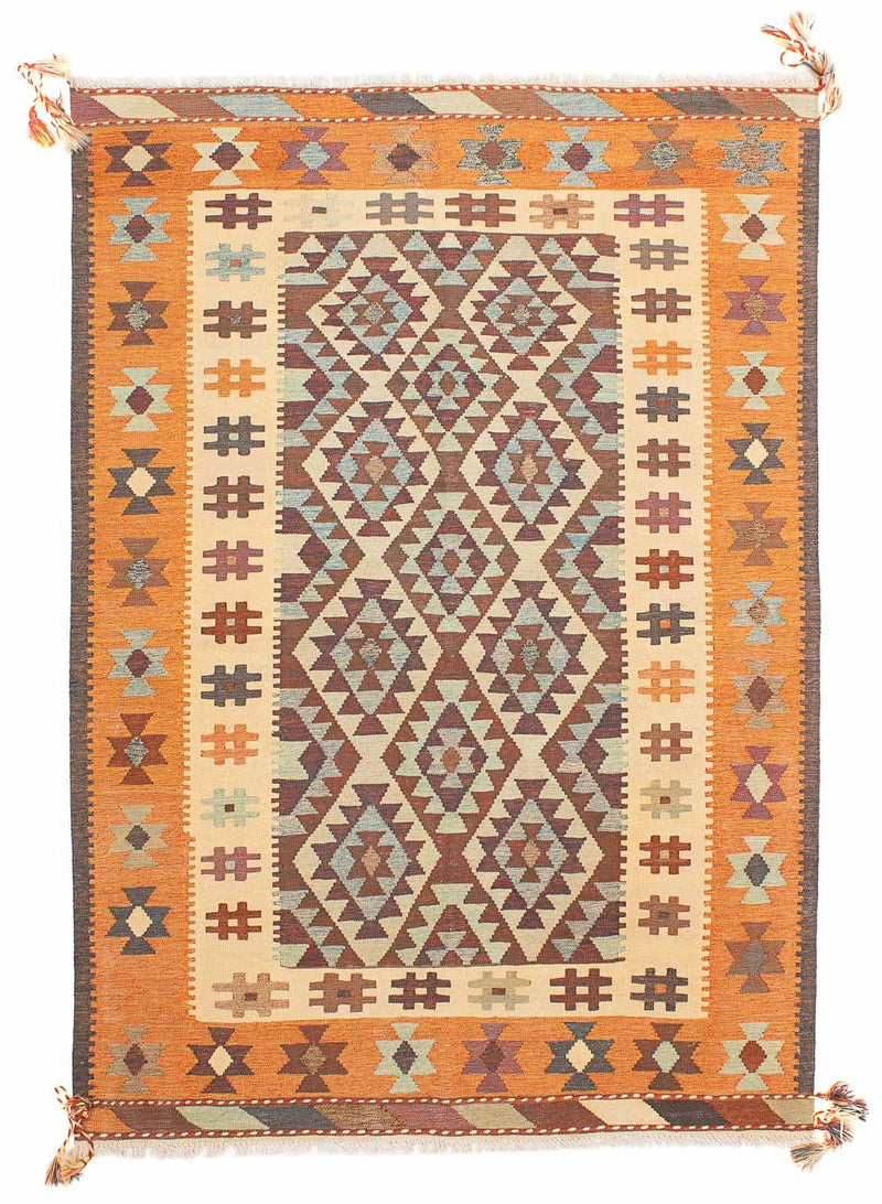 Kelim Fars Teppich 140x202cm - mehrfarbig