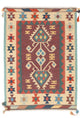 Kelim Modern Teppich 121x181cm - mehrfarbig