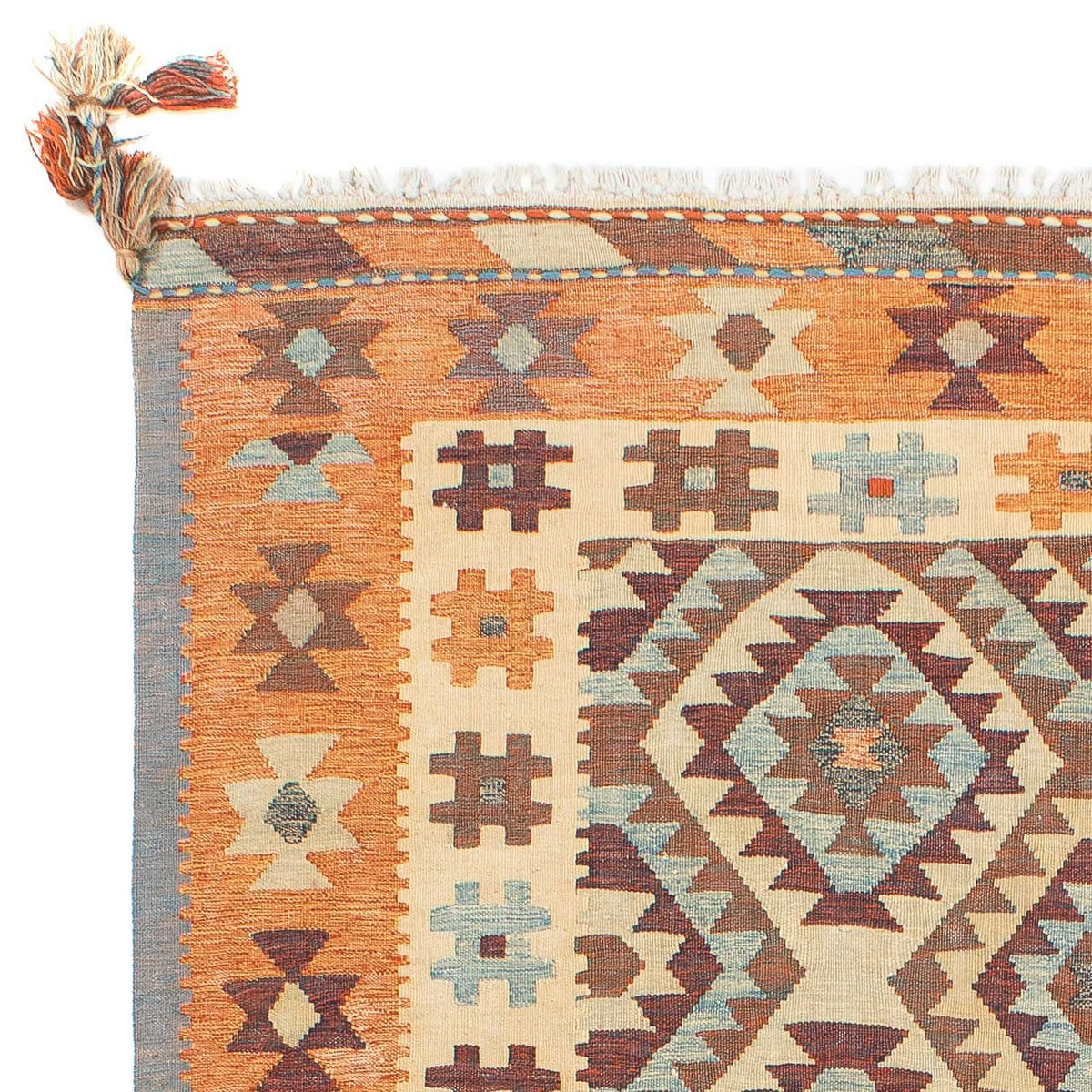 Kelim Fars Teppich 147x205cm - mehrfarbig