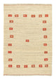 Gabbeh Teppich Indus 120x180cm - Wollteppich - beige