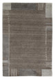 Nepal Teppich 60x90cm - Wollteppich - grau