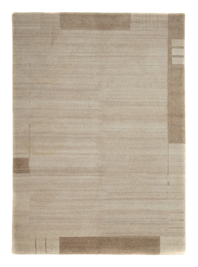 Nepal Teppich 140x200cm - Wollteppich - beige