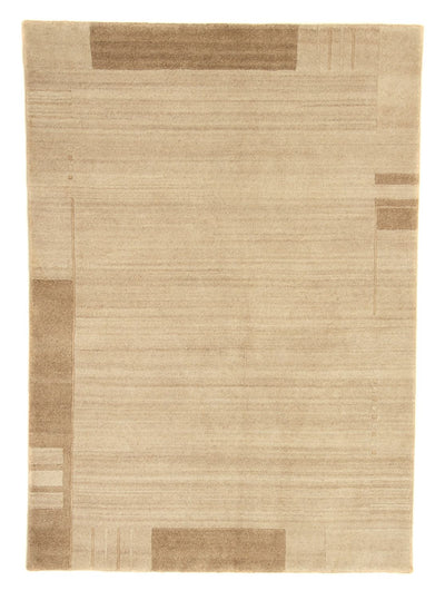 Nepal Teppich 140x200cm - Wollteppich - beige