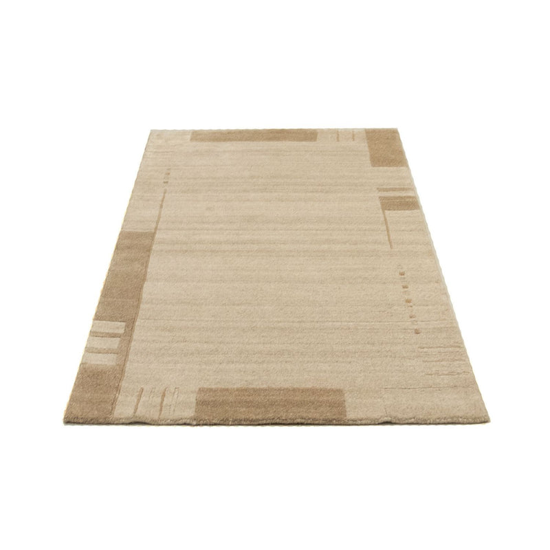 Nepal Teppich 90x160cm - Wollteppich - beige