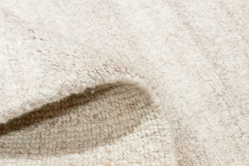 Nepal Teppich 60x90cm - Wollteppich - beige