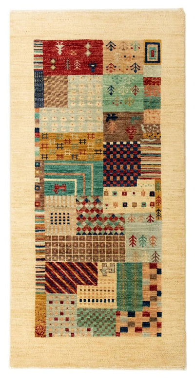 Designer Teppich 69x137cm - beige
