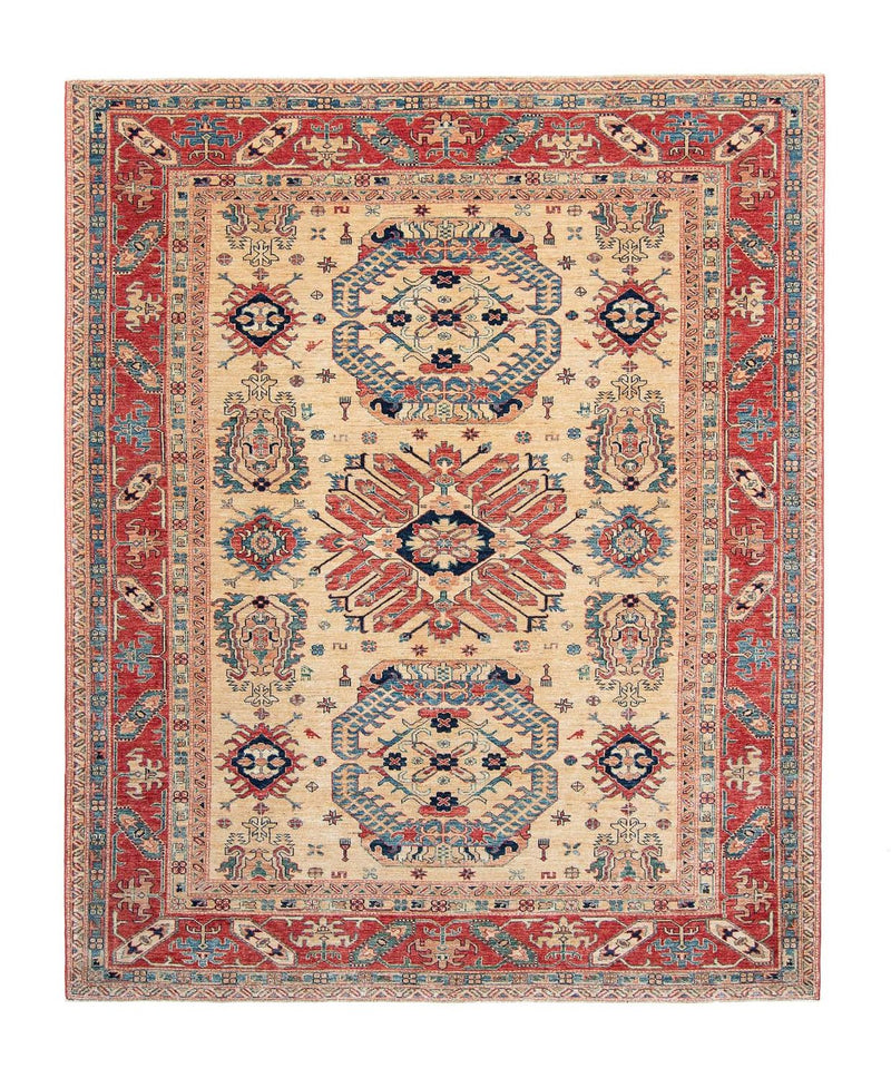 Kazak Teppich 244x306cm - Orientteppich - beige