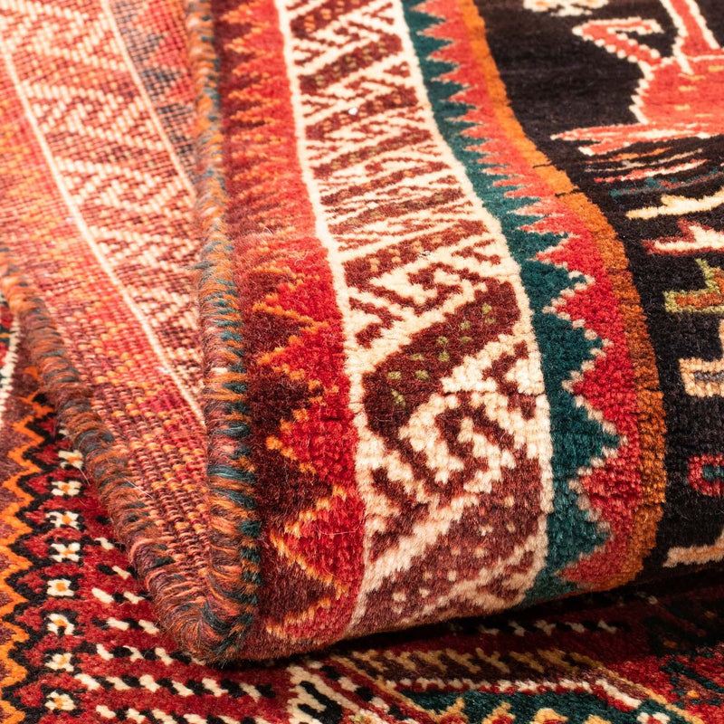 Shiraz Teppich 127x167cm - Perserteppich - dunkelrot