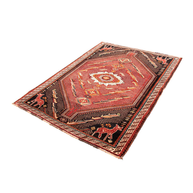Shiraz Teppich 127x167cm - Perserteppich - dunkelrot