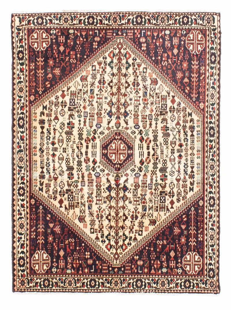 Shiraz Teppich 110x143cm - Perserteppich - beige