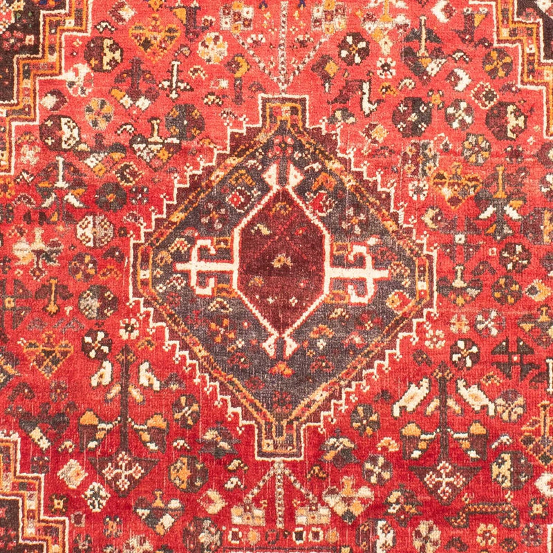 Shiraz Teppich 123x176cm - Perserteppich - dunkelrot