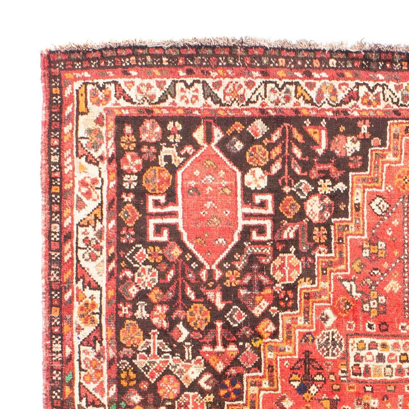 Shiraz Teppich 123x176cm - Perserteppich - dunkelrot