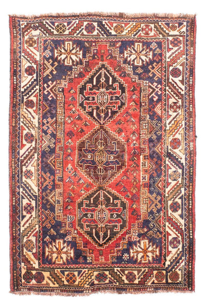 Shiraz Teppich 105x162cm - Perserteppich - dunkelrot