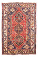 Shiraz Teppich 105x162cm - Perserteppich - dunkelrot