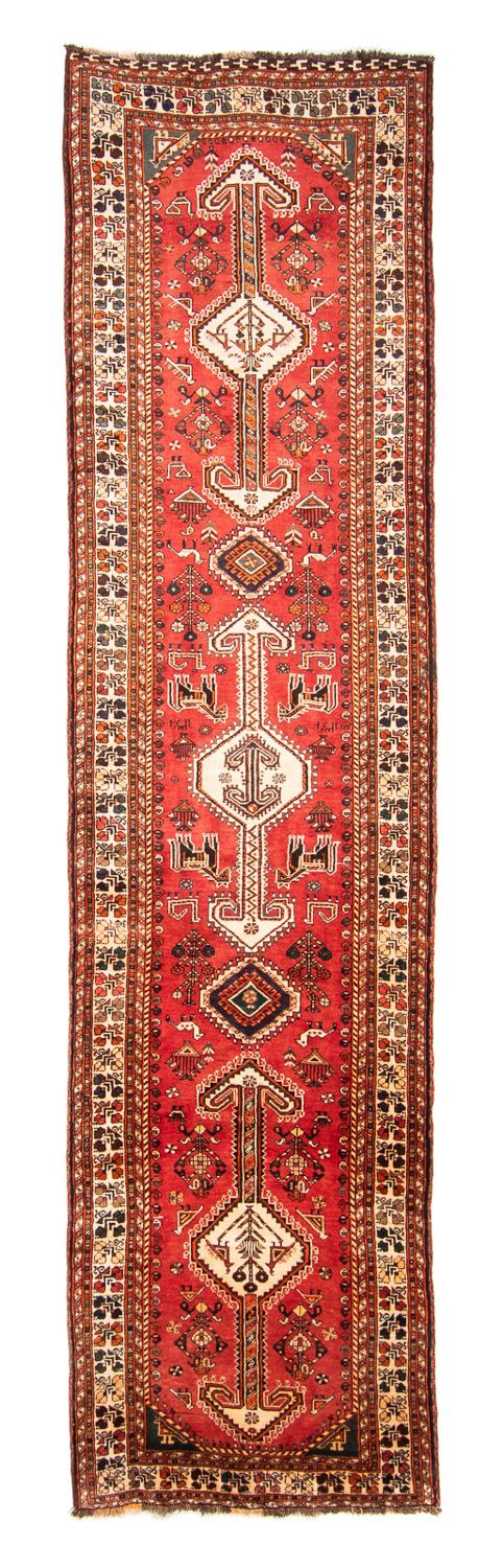 Shiraz Teppich 107x412cm - Perserteppich - rot
