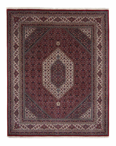 Bidjar - Takab Teppich 249x303cm - Perserteppich - dunkelrot
