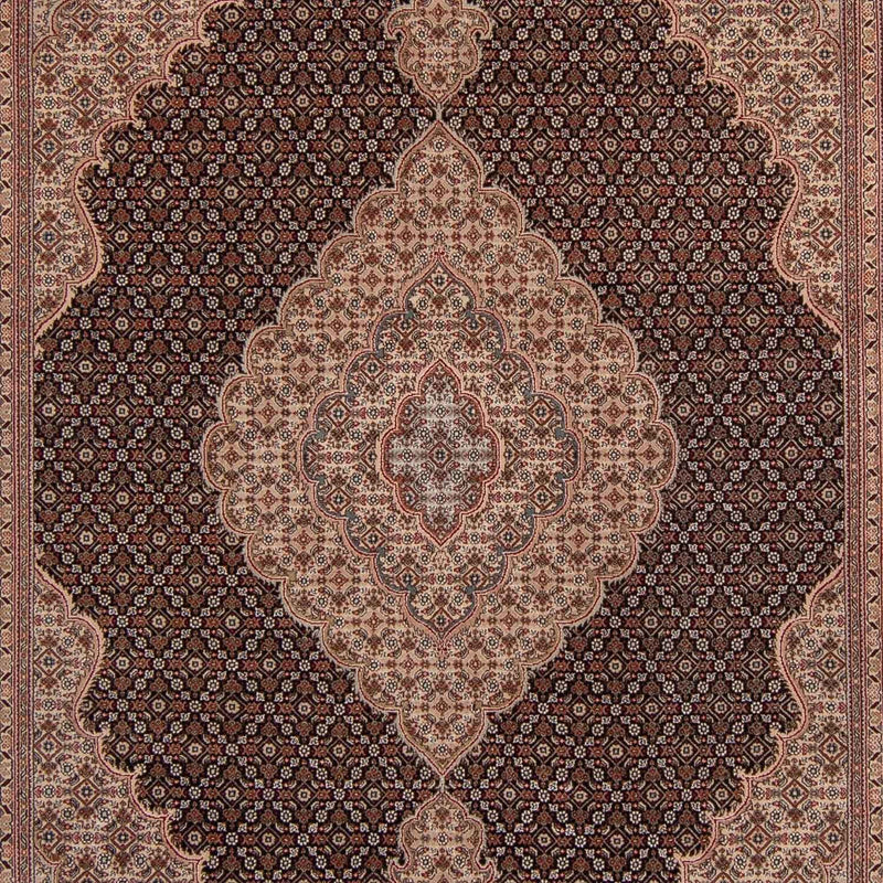 Täbriz Teppich 202x299cm - Perserteppich - dunkelblau