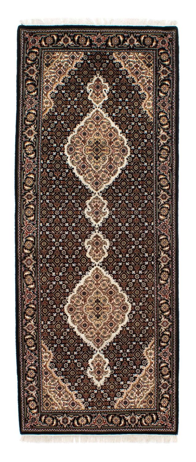Täbriz Teppich 84x201cm - Orientteppich - dunkelblau