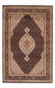 Täbriz Teppich 166x239cm - Perserteppich - dunkelblau