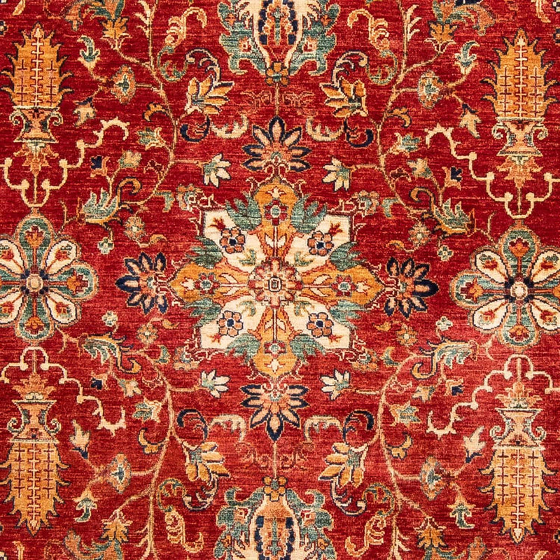 Ziegler Teppich 204x288cm - Orientteppich - dunkelrot