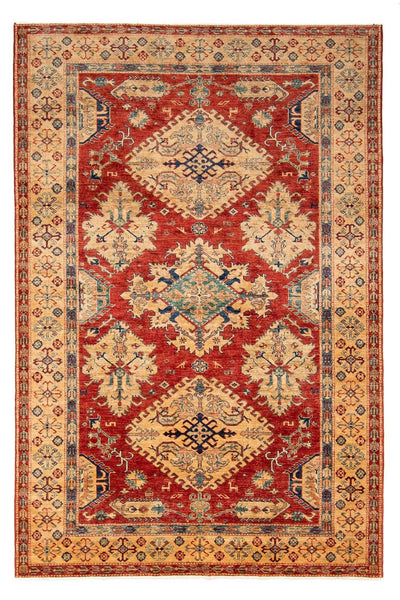 Kazak Teppich 172x247cm - Orientteppich - dunkelrot