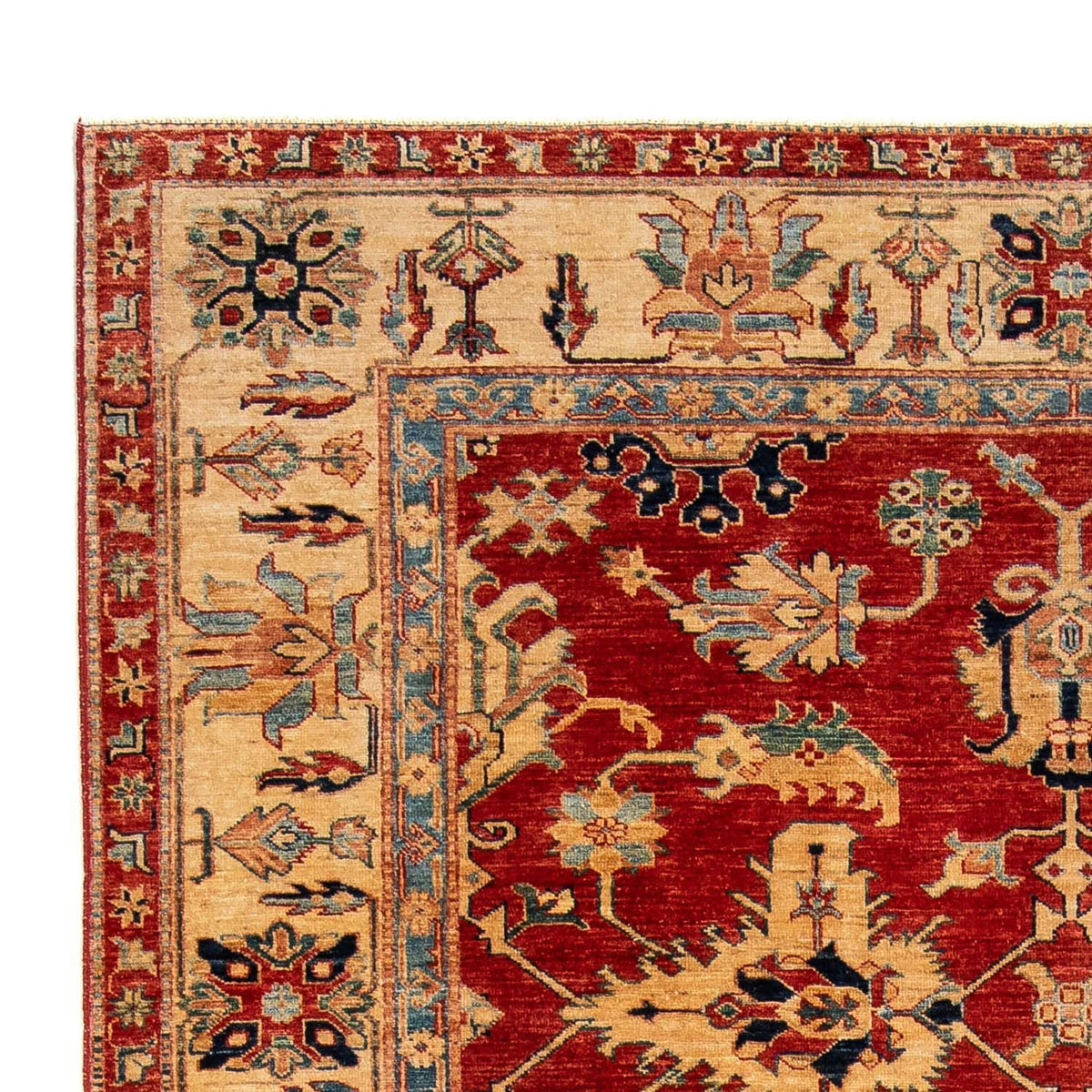 Kazak Teppich 205x290cm - Orientteppich - dunkelrot