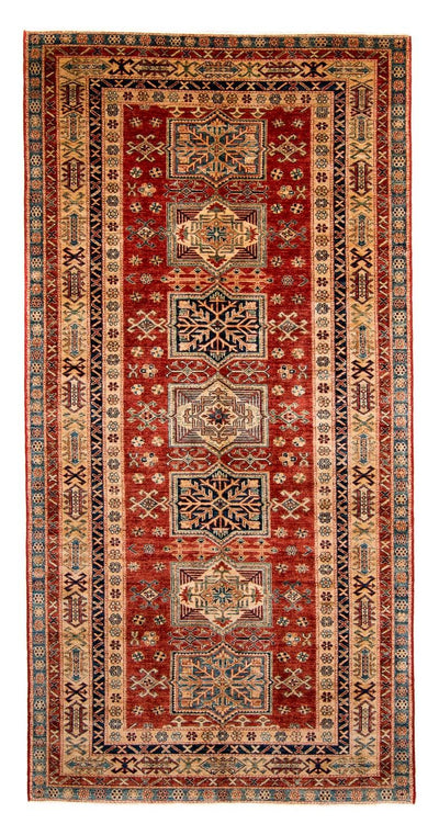 Kazak Teppich 158x312cm - Orientteppich - dunkelrot