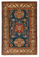 Kazak Teppich 85x126cm - Orientteppich - blau