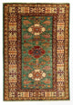 Kazak Teppich 80x119cm - Orientteppich - grün