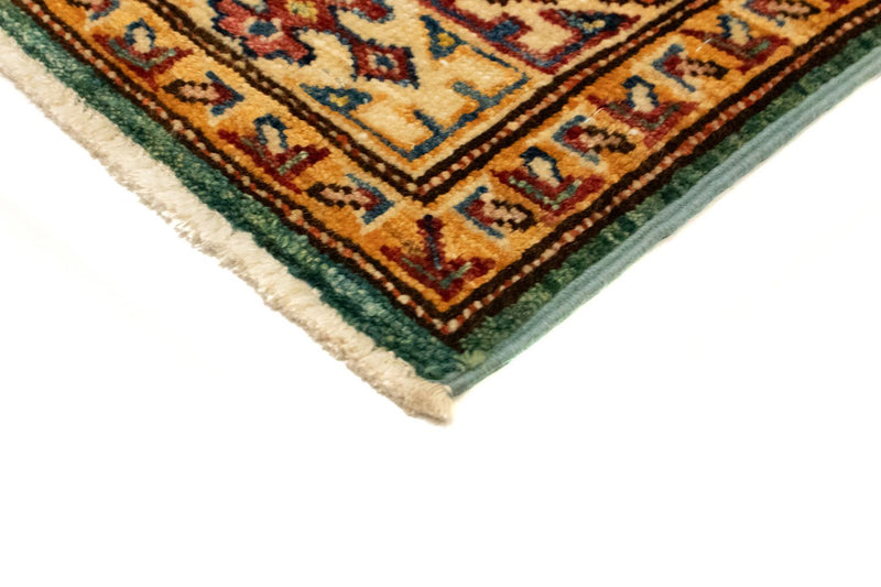 Kazak Teppich 80x119cm - Orientteppich - grün