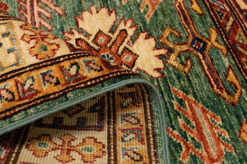 Kazak Teppich 80x119cm - Orientteppich - grün