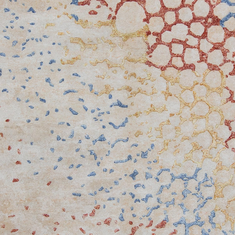 Designer Teppich 165x236cm - mehrfarbig